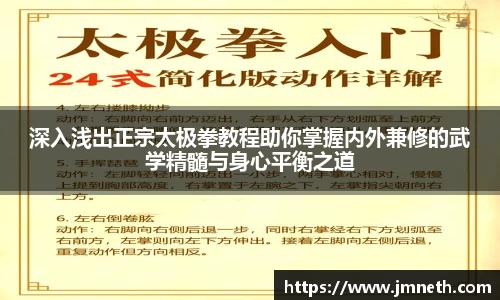 深入浅出正宗太极拳教程助你掌握内外兼修的武学精髓与身心平衡之道