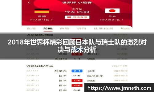 2018年世界杯精彩回顾日本队与瑞士队的激烈对决与战术分析